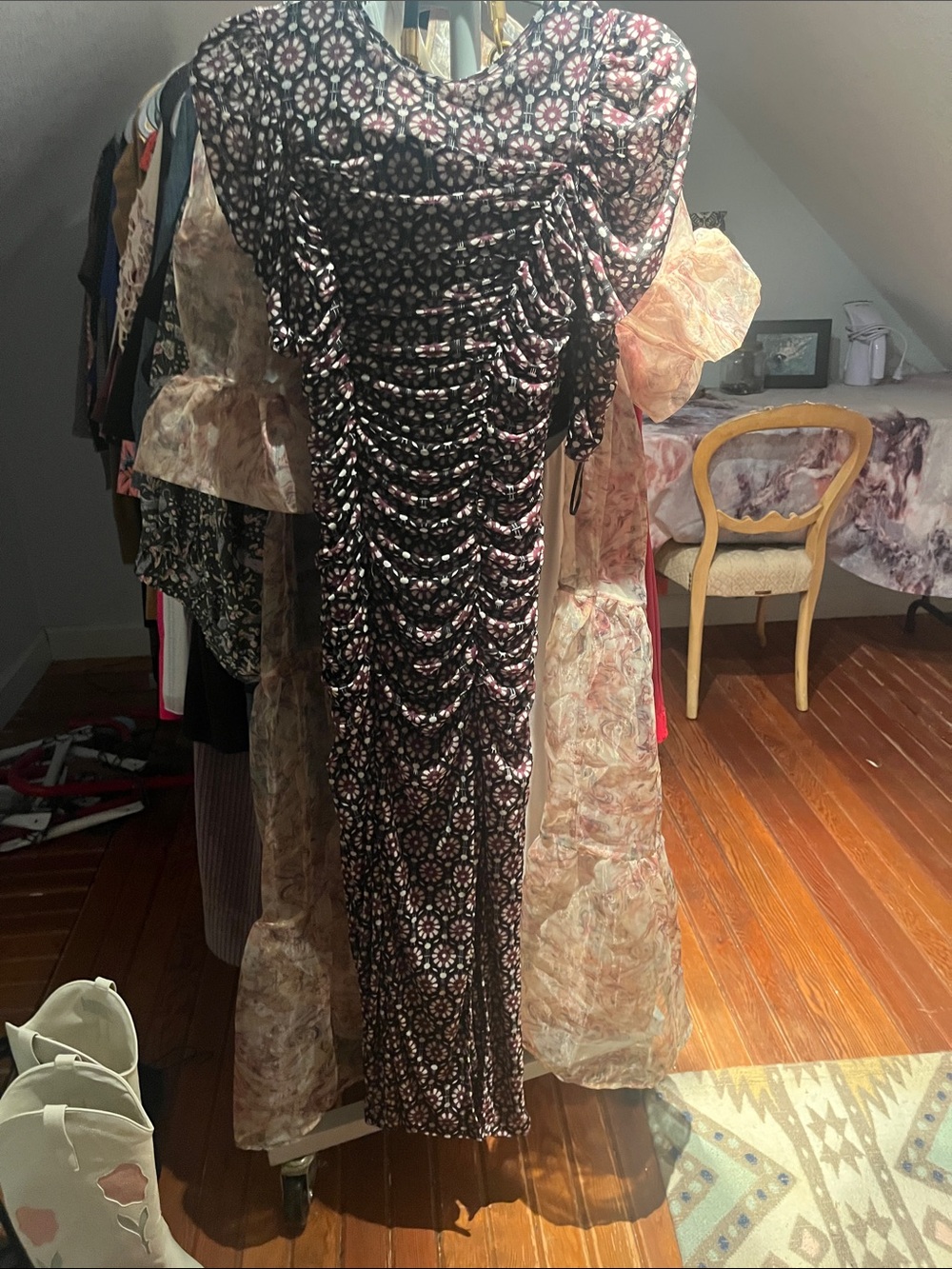 Ruched Free people dress